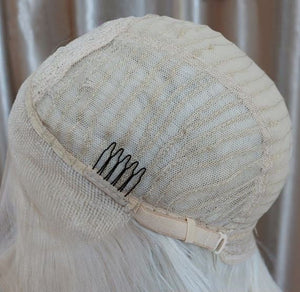 White Blonde Braided Curly WIg Princess Cosplay Daenerys Wig