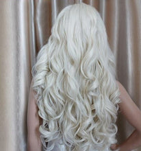 Load image into Gallery viewer, White Blonde Braided Curly WIg Princess Cosplay Daenerys Wig