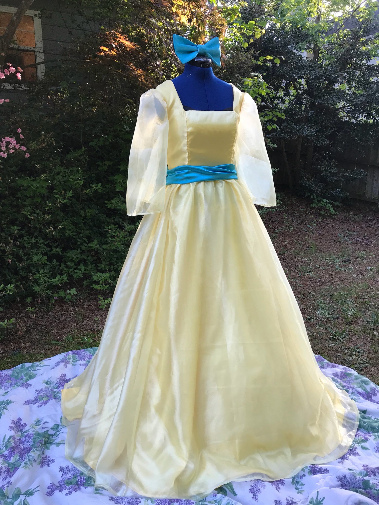 Adult Anastasia Inspired Yellow Ball Gown Once Upon a December Dress – MJcostume Adult Anastasia Inspired Yellow Ball Gown Once Upon a December Dress – MJcostume
