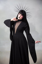 Load image into Gallery viewer, Evil Queen Star Wars Sith Costume Deep V Neck Black Gothic Wedding Dress