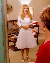 Load image into Gallery viewer, Designer Edward Scissorhands White Midi Beautiful Dress