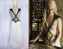 Load image into Gallery viewer, Season 4 Cosplay Costume Diamond Cut Out Danenerys Dress