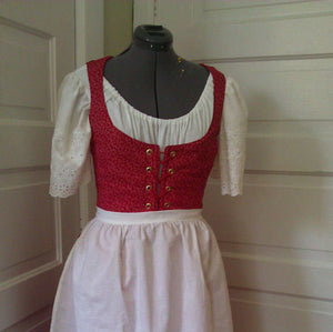 Dirndl (Peasant Dress) With Reversible Bodice