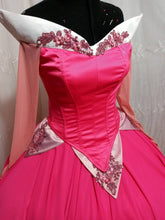 Load image into Gallery viewer, Princess Aurora Costume hoop skirt Cosplay Aurora Pink Dress