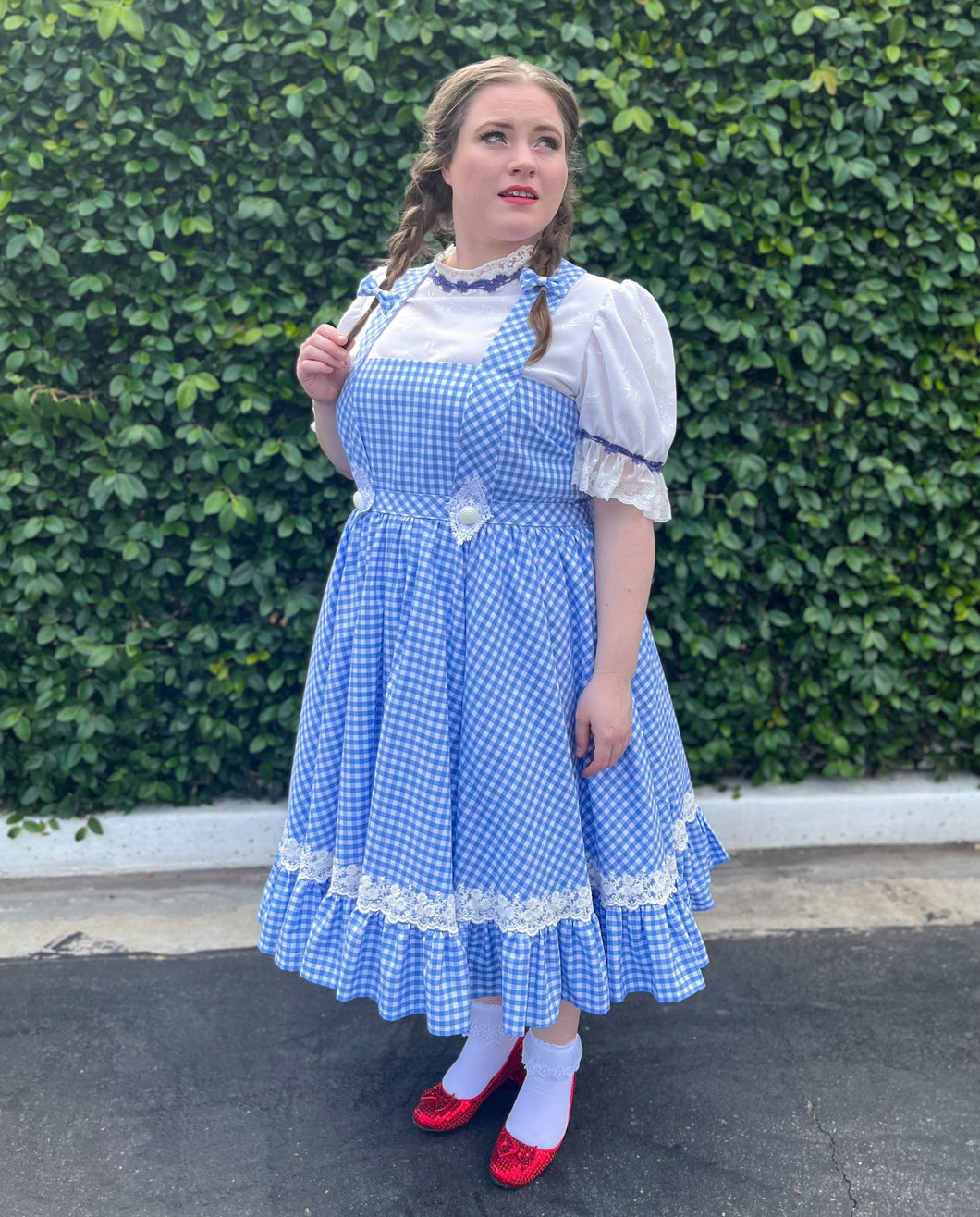 College Halloween Costume Blue Checkered Dress Dorothy FUN Costumes Plus Size Adult Dorothy Costume, Blue Gingham College Halloween Costume Blue Checkered Dress Dorothy FUN Costumes Plus Size Adult Dorothy Costume, Blue Gingham
