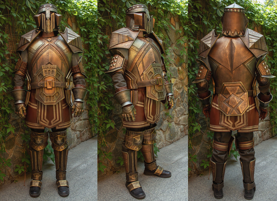 Dragon Age Dwarf armor cosplay costume Dragon Age cosplay Dragon Age foam armor Dwarf armor and helmet costume Halloween costume
