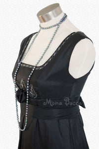 Lady Mary Crawley Downton Abbey styled Edwardian evening dress