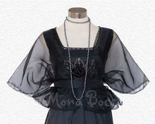 Load image into Gallery viewer, Bolero Lady Mary Crawley Downton Abbey vintage styled Edwardian Black dress