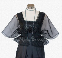 Load image into Gallery viewer, Bolero Lady Mary Crawley Downton Abbey vintage styled Edwardian Black dress