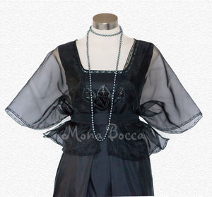 Bolero Lady Mary Crawley Downton Abbey vintage styled Edwardian Black dress