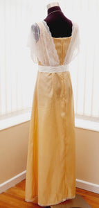 Titanic Downton Abbey vintage styled with ivory lace and Swarovski crystals Edwardian Dress