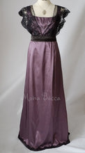 Load image into Gallery viewer, Eggplant bridesmaid Murder mystery Downton Abbey Purple amethyst dress