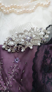 Eggplant bridesmaid Murder mystery Downton Abbey Purple amethyst dress