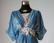 Load image into Gallery viewer, Abbey dinner Titanic event or alternative blue wedding dress