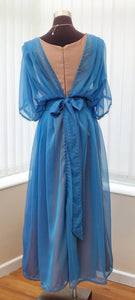 Abbey dinner Titanic event or alternative blue wedding dress
