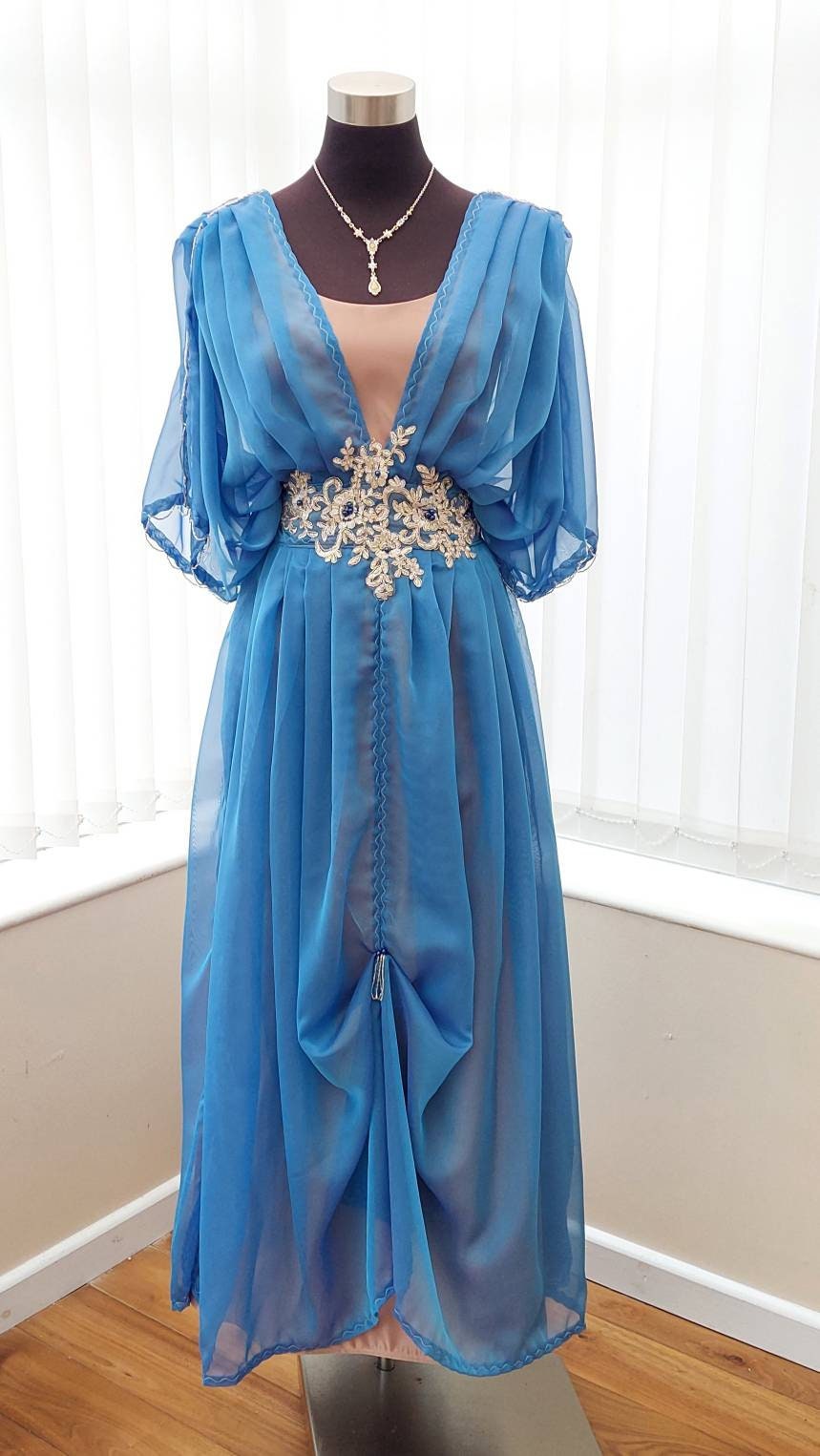 Abbey dinner Titanic event or alternative blue wedding dress MJcostume Abbey dinner Titanic event or alternative blue wedding dress MJcostume