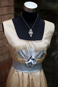 Lady Mary Crawley Downton Abbey styled Edwardian evening dress