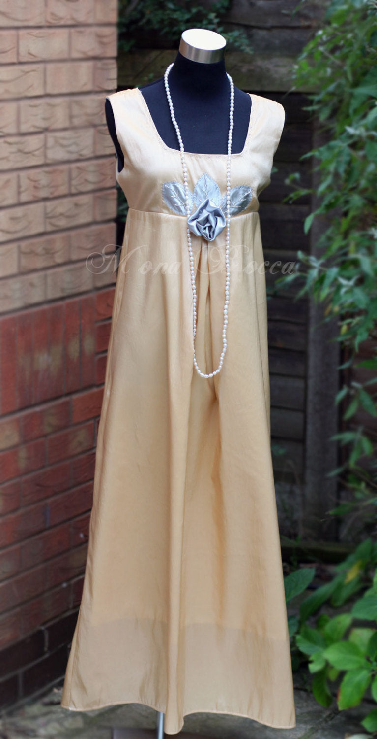 Lady Mary Crawley Downton Abbey styled Edwardian evening dress