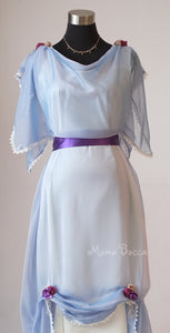 Gilded Age Downton Abbey Edwardian light blue evening dress