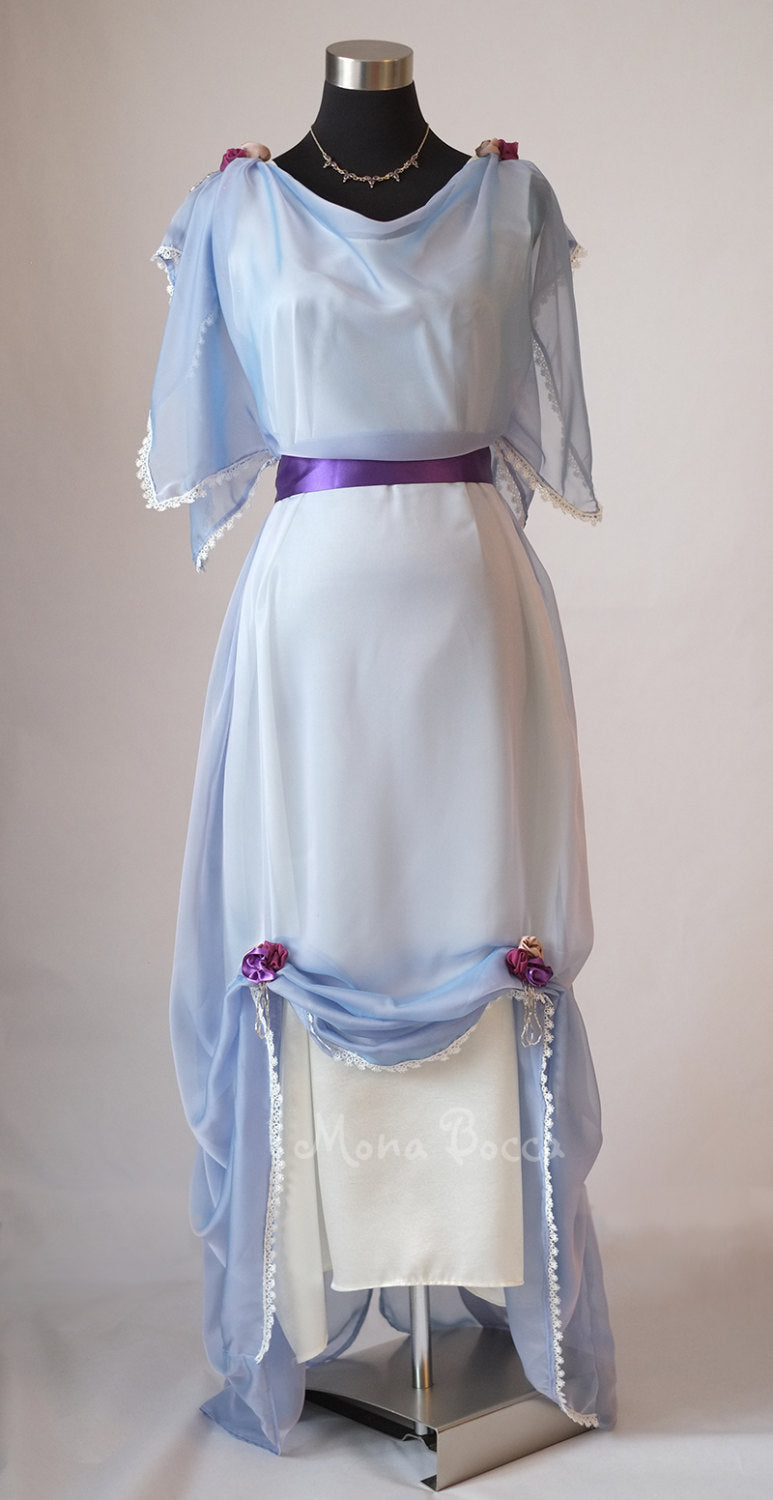 Gilded Age Downton Abbey Edwardian light blue evening dress MJcostume Gilded Age Downton Abbey Edwardian light blue evening dress MJcostume