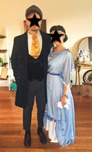 Load image into Gallery viewer, Gilded Age Downton Abbey Edwardian light blue evening dress