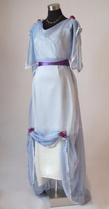Gilded Age Downton Abbey Edwardian light blue evening dress
