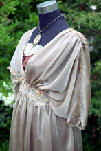 Load image into Gallery viewer, Alternative Steampunk wedding Titani Edwardian taupe dress