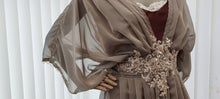 Load image into Gallery viewer, Alternative Steampunk wedding Titani Edwardian taupe dress