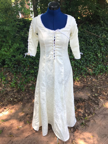 Elizabeth Swann Inspired Cream Under Dress from Pirates of the Caribbean Cosplay or Costume