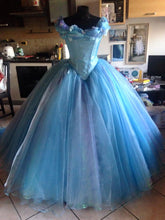 Load image into Gallery viewer, Ella Cinderella movie 2015 blue ballgown