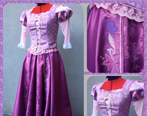 Embroidered Rapunzel Tangled costume cosplay