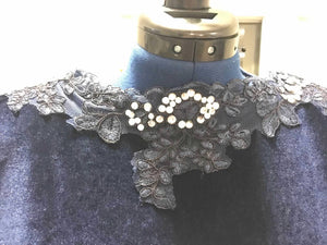 Custom Adult Blue or Navy Regina the Evil Queen Inspired Engagement Gown Dress Cosplay Costume Ouat Once Upon a Time