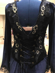 Custom Adult Blue or Navy Regina the Evil Queen Inspired Engagement Gown Dress Cosplay Costume Ouat Once Upon a Time