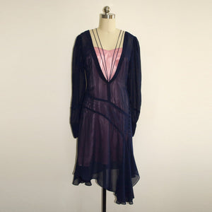 Vintage Inspired 1920s dress Fantastic Beasts Blue Queenie Goldstein Dress