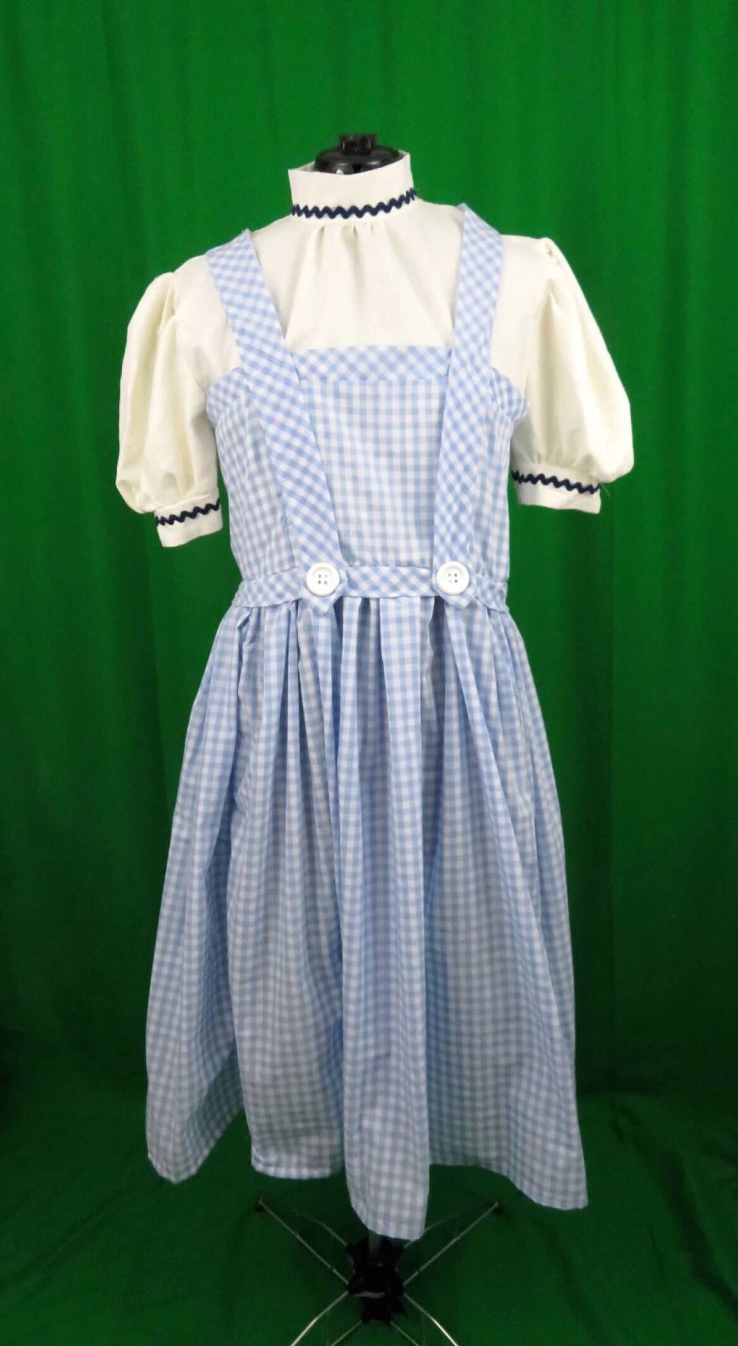 Farm girl inspired Blue & White Checkered Dress Costume Cosplay Adult MJcostume Farm girl inspired Blue & White Checkered Dress Costume Cosplay Adult MJcostume
