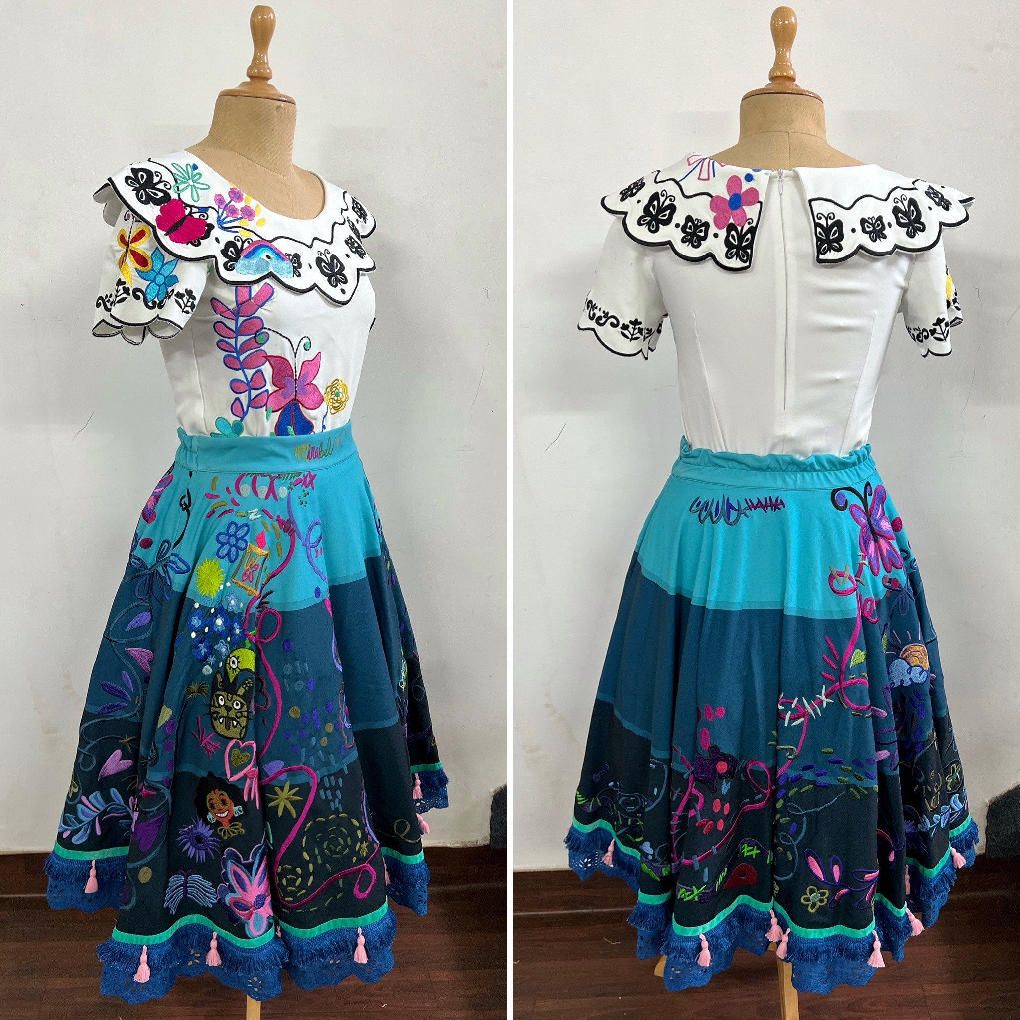 Mirabel Dress Fully embroidered inspired Cosplay costume Mirabel Dress Fully embroidered inspired Cosplay costume