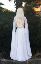 Load image into Gallery viewer, Dragon Necklace Gown Cape Cosplay Costume Sale Game of Thrones White Meereen Dress