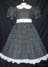Load image into Gallery viewer, Dress Custom Girls Size Gorgeous Black Music Notes Recital