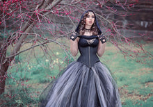 Load image into Gallery viewer, Dark Fairy Costume Custom to Order Gothic Tulle Wedding Skirt cosplay costume
