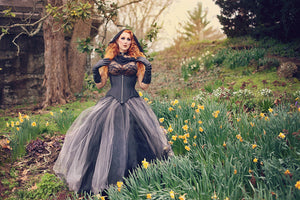 Dark Fairy Costume Custom to Order Gothic Tulle Wedding Skirt cosplay costume