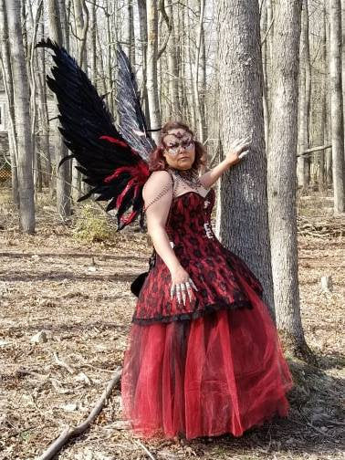 Dark Fairy Costume Custom to Order Gothic Tulle Wedding Skirt cosplay MJcostume Dark Fairy Costume Custom to Order Gothic Tulle Wedding Skirt cosplay MJcostume