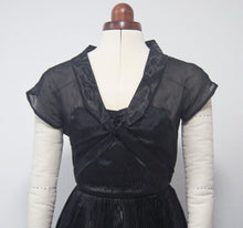 Load image into Gallery viewer, Vintage 50s Little Black Grace Kelly Rear window black dress