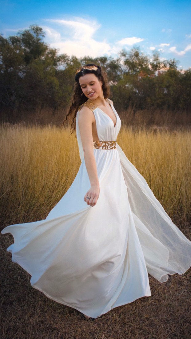 Grecian Gown Khaleesi Cosplay Game of Thrones Inspired Daenerys Dress MJcostume Grecian Gown Khaleesi Cosplay Game of Thrones Inspired Daenerys Dress MJcostume