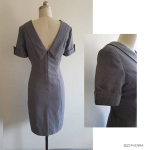 Duchess of cambridge tailored  Grey sheath Kate Middleton grey pencil dress