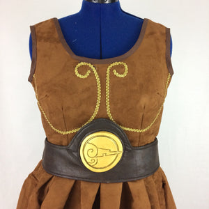 Female Inspired Verison Hercules Dress Costume or Cosplay for Adult
