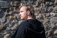 Load image into Gallery viewer, Hooded monk robe Medieval robe Cultist costume Priest habit Ritual clothing Grim Reaper costume Mage robe Wizard tunic Warlock dress