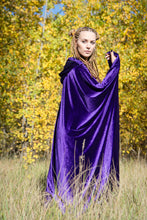 Load image into Gallery viewer, Hooded Cloak Fantasy Cloak Hooded Cape Red Riding Hood Medieval Cloak Red Cloak Bridal Cape