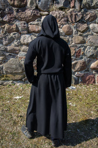Hooded monk robe Medieval robe Cultist costume Priest habit Ritual clothing Grim Reaper costume Mage robe Wizard tunic Warlock dress