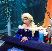Load image into Gallery viewer, Ice Snow Queen Inspired Frozen Christmas Holiday Winter Blue Dress Gown Costume Cosplay Adult Size