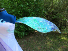 Load image into Gallery viewer, Extra Large Adult Sized Iridescent Celophane Goddess Themed Fairy Wings for Cosplay or Costumes